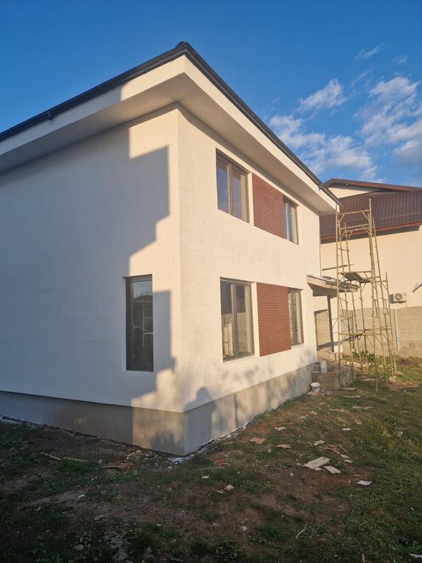 Aplicare placari decorative din caramida aparenta casa metalica