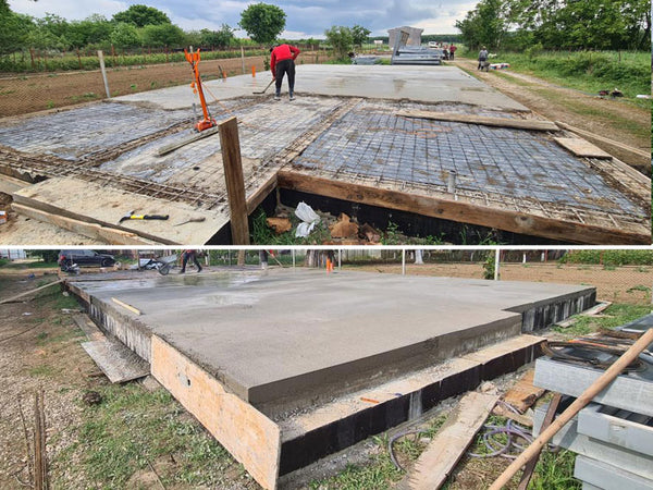 Armare si turnare placa fundatie casa parter in Ilfov Snagov