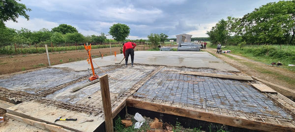 Armare si turnare placa fundatie casa parter in Ilfov Snagov