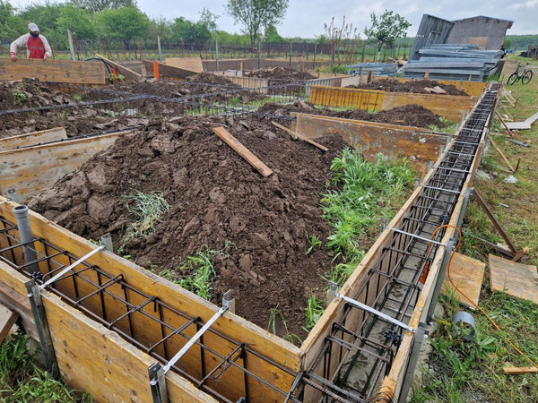 Armatura si grinzi fundatie casa parter de 130 mp Ilfov Snagov