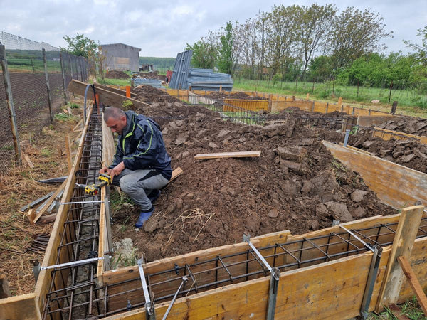 Armatura si grinzi fundatie casa parter de 130 mp Ilfov Snagov