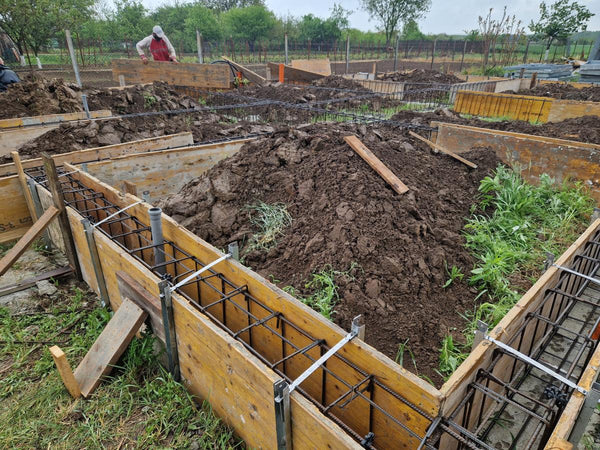 Armatura si grinzi fundatie casa parter de 130 mp Ilfov Snagov