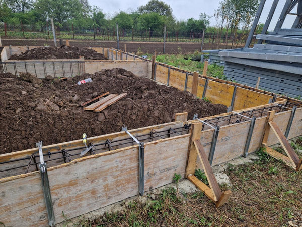 Armatura si grinzi fundatie casa parter de 130 mp Ilfov Snagov