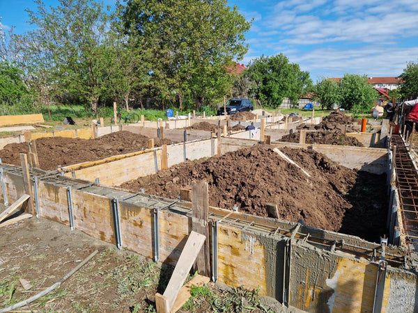 Armatura si grinzi fundatie casa parter de 130 mp Ilfov Snagov