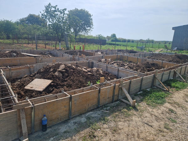 Armatura si grinzi fundatie casa parter de 130 mp Ilfov Snagov