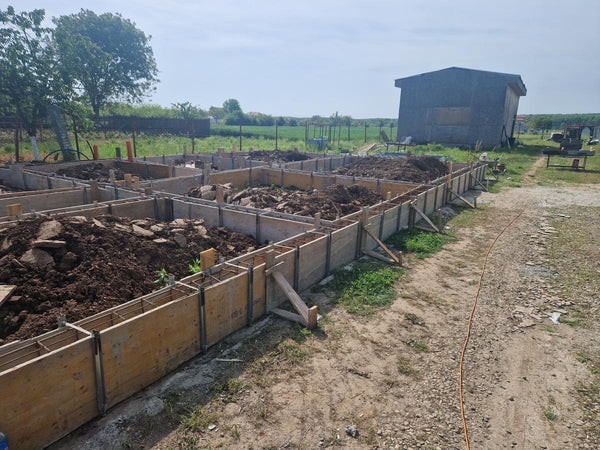 Armatura si grinzi fundatie casa parter de 130 mp Ilfov Snagov