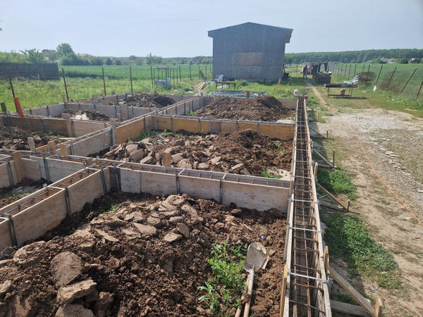 Armatura si grinzi fundatie casa parter de 130 mp Ilfov Snagov