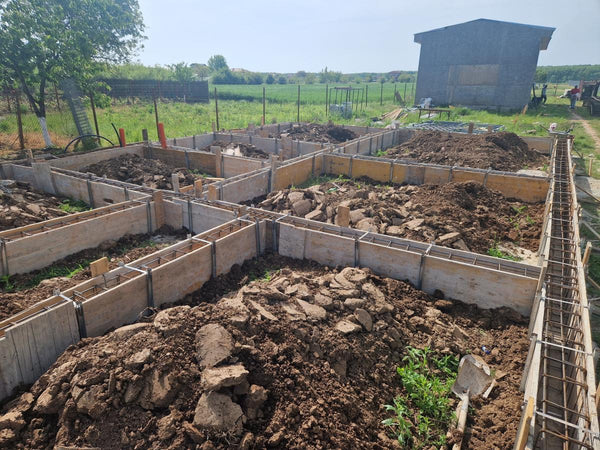 Armatura si grinzi fundatie casa parter de 130 mp Ilfov Snagov