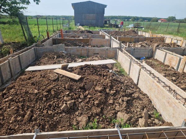 Armatura si grinzi fundatie casa parter de 130 mp Ilfov Snagov