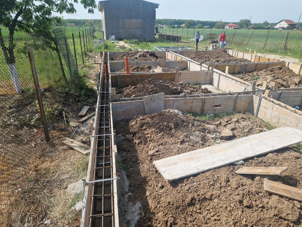 Armatura si grinzi fundatie casa parter de 130 mp Ilfov Snagov