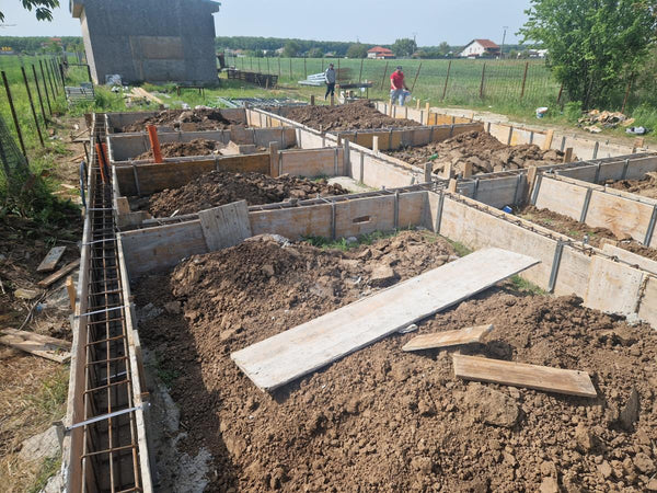 Armatura si grinzi fundatie casa parter de 130 mp Ilfov Snagov