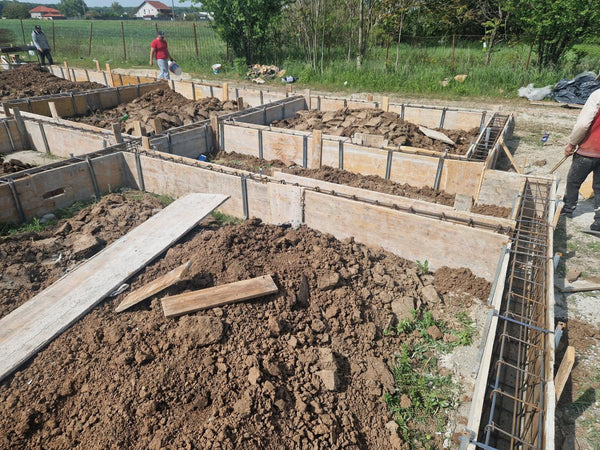 Armatura si grinzi fundatie casa parter de 130 mp Ilfov Snagov