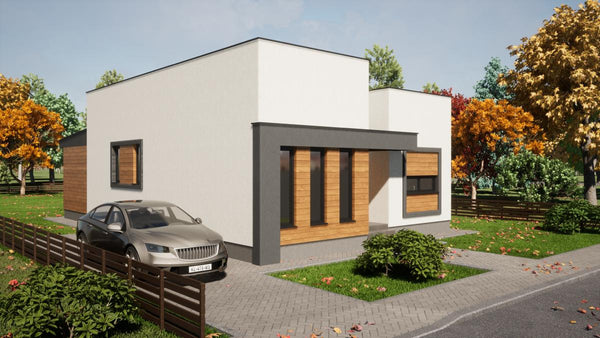 casa de vanzare Ilfov Snagov ultracentral 130 mp - volumetrie proiectare 3