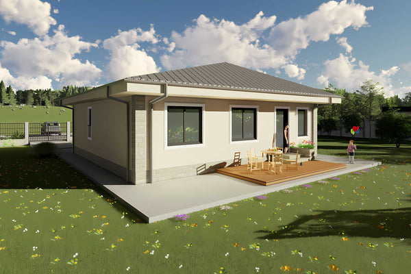 Constructie casa zidarie 4 camere 120 mp bca sau caramida - imagine exterioara casa poza 7