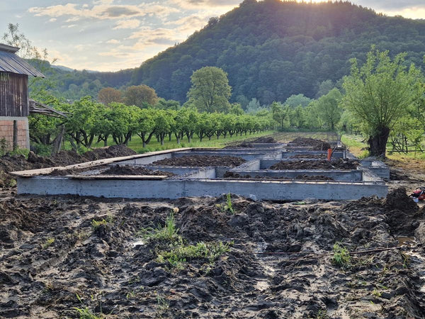 Decofrare grinzi umplutura fundatie si armare placa proiect casa cu etaj