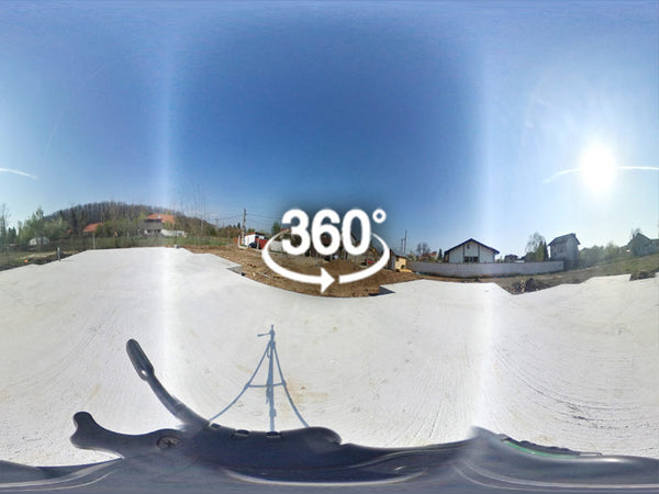 Tur virtual pentru fundatie casa pe structura metalica in Saftica