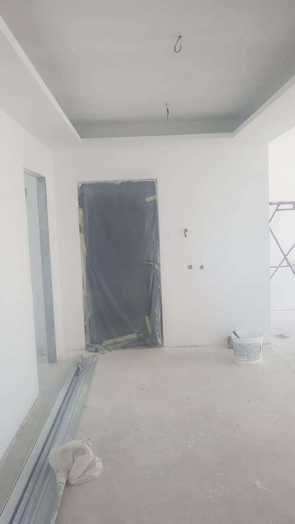 Gletuire pereti interiori si tavane strat amorsa si vinarom casa Saftica