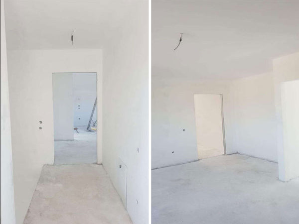 Gletuire pereti interiori si tavane strat amorsa si vinarom casa Saftica