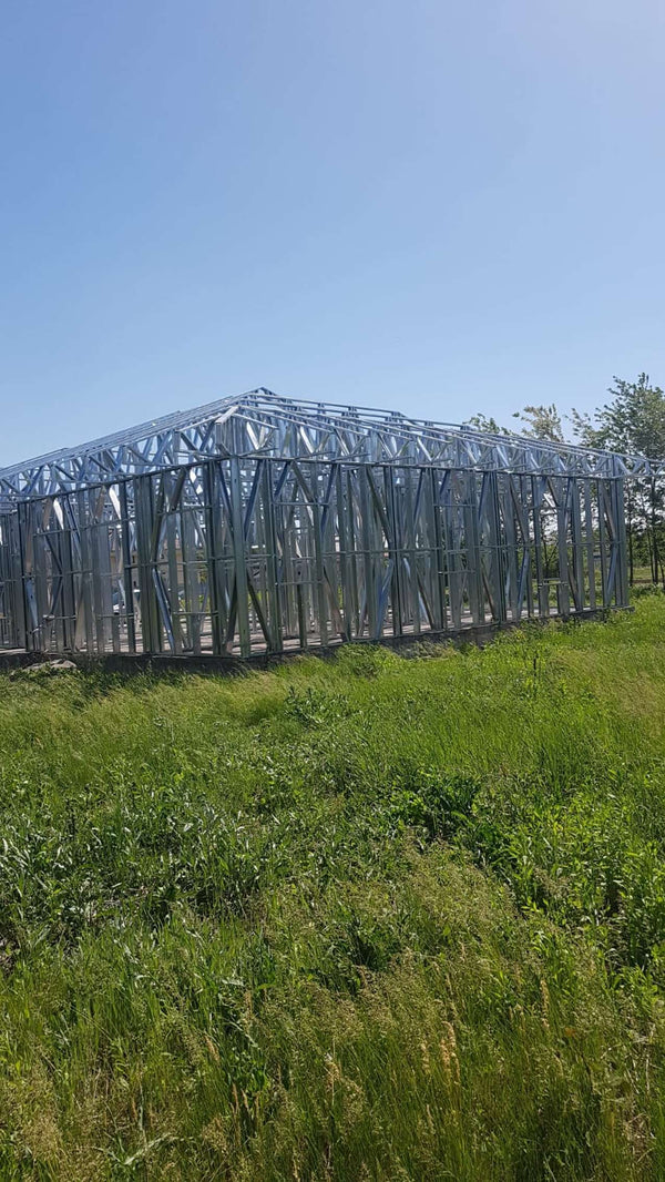 Montaj ferme metalice acoperis proiect de casa in Snagov 320 mp