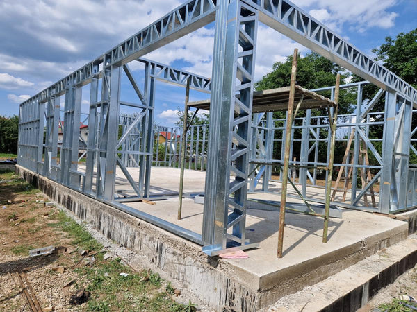 Montaj structura metalica casa parter model 130-093 in Snagov