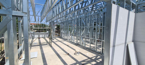 Montaj structura metalica casa parter model 130-093 in Snagov