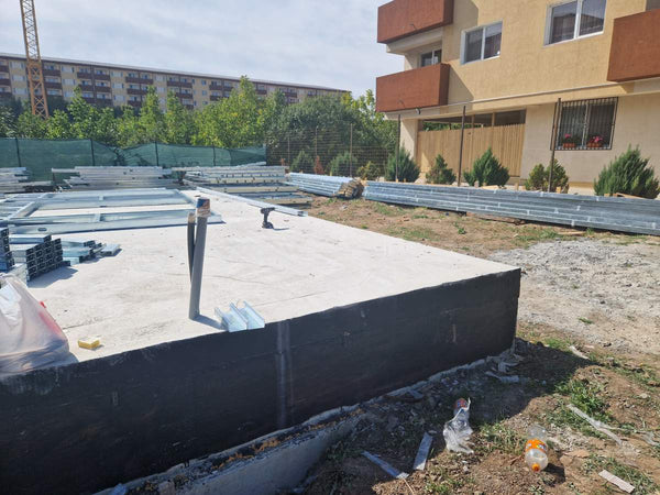 Montaj parter structura metalica usoara proiect de casa P+1E