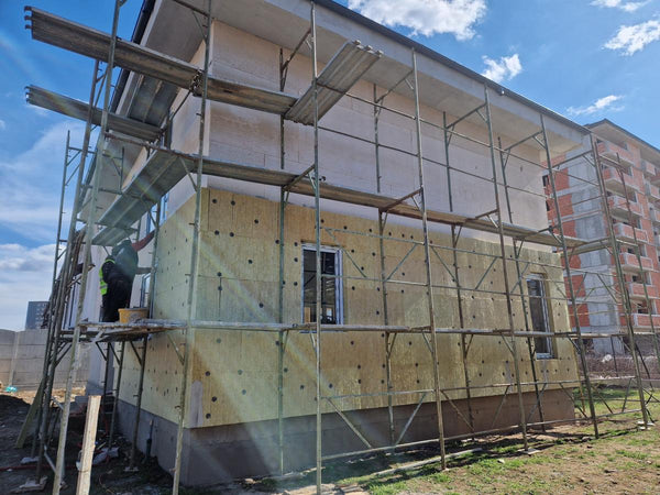 Montaj tamplarie casa si termoizolatie exterioara din vata bazaltica