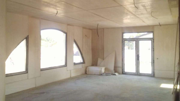 Placare interioara oxid de magneziu proiect casa metalica Saftica