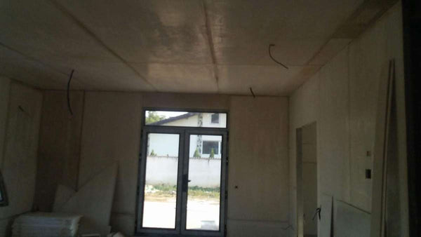 Placare interioara oxid de magneziu proiect casa metalica Saftica