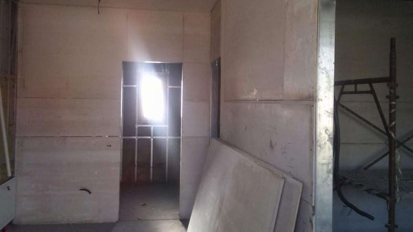 Placare interioara oxid de magneziu proiect casa metalica Saftica