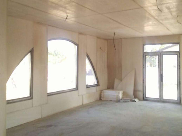 Placare interioara oxid de magneziu proiect casa metalica Saftica