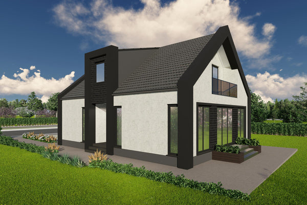 proiect casa cu mansarda 3 dormitoare structura metalica imagine 6