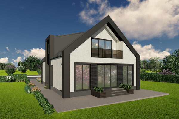 proiect casa cu mansarda 3 dormitoare structura metalica imagine 7