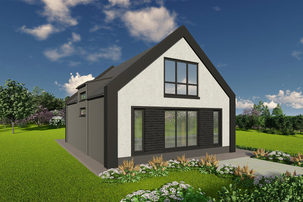 proiect casa cu mansarda 3 dormitoare structura metalica imagine 10