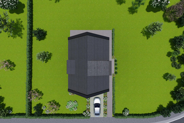 proiect casa cu mansarda 3 dormitoare structura metalica acoperis imagine 13