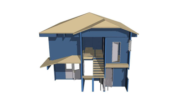 Montaj etaj structura metalica usoara proiect de casa P+1E