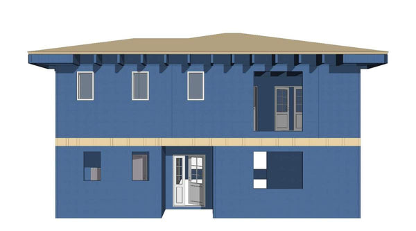 Finalizare fatade constructie casa metalica cu etaj si placari decorative