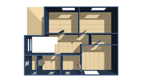 Aplicare tencuiala decorativa siliconata casa metalica cu etaj Bucuresti