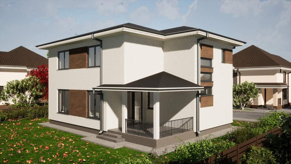 Montaj parter structura metalica usoara proiect de casa P+1E