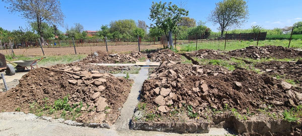 Sapatura mecanizata si turnare talpa fundatie casa 130 mp Ilfov Snagov