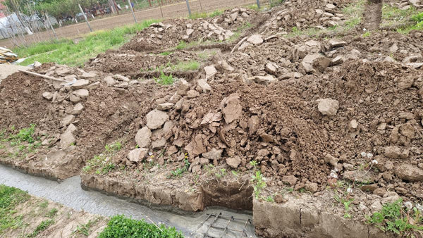 Sapatura mecanizata si turnare talpa fundatie casa 130 mp Ilfov Snagov