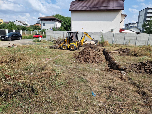Trasare si sapatura fundatie casa parter etaj Bucuresti