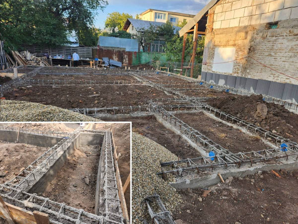 Lucrari de decofrare si compactare pamant fundatie casa metalica P+1