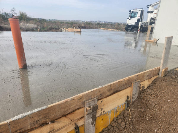 Turnare placa fundatie casa pe structura metalica cu garaj