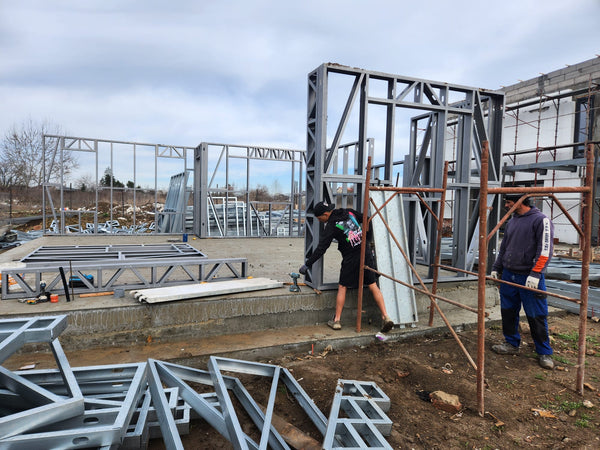 Montaj schelet metalic casa P+E in Bucuresti sector 6