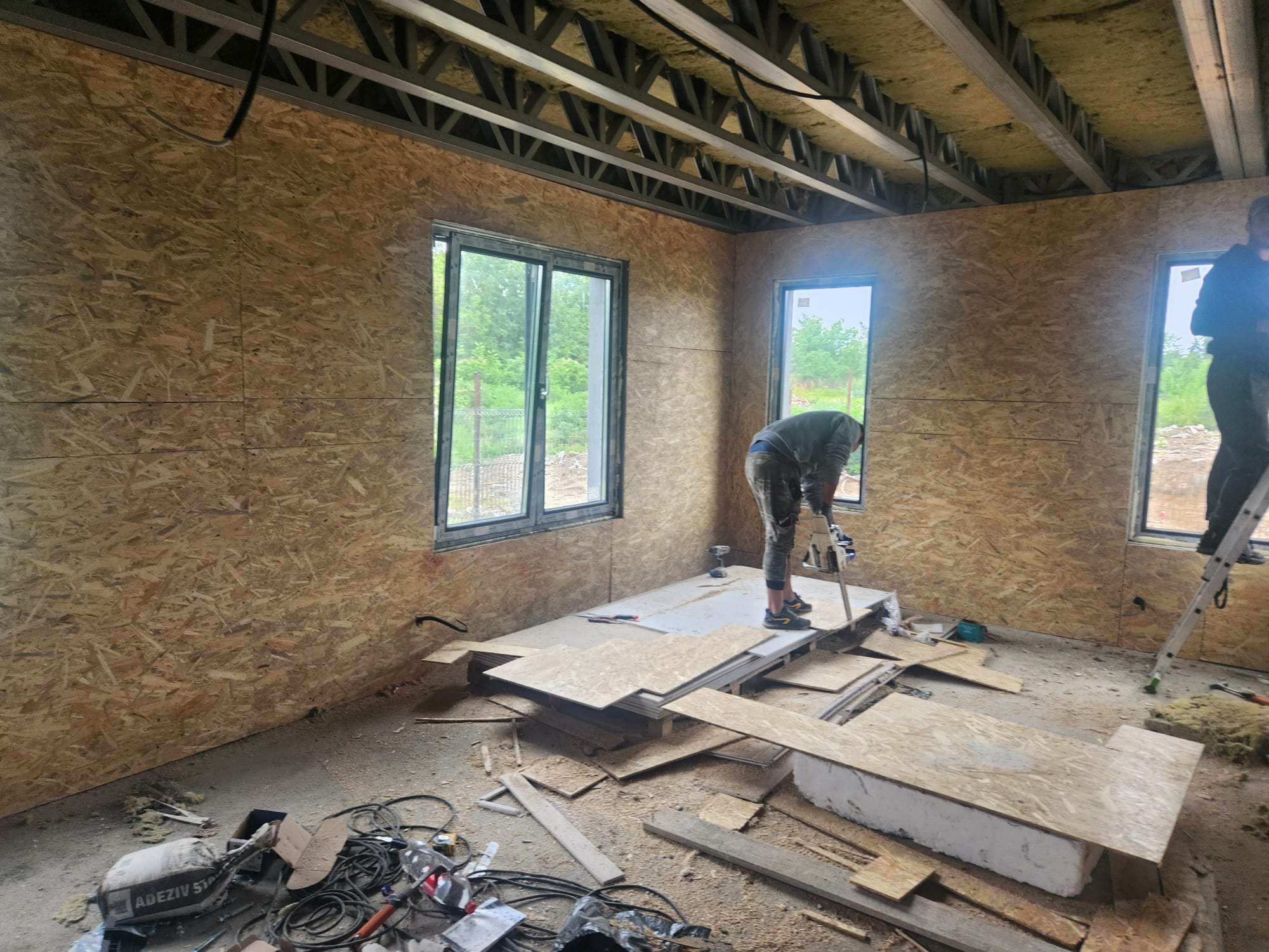 Aplicare vinarom constructie casa metalica cu etaj Bucuresti