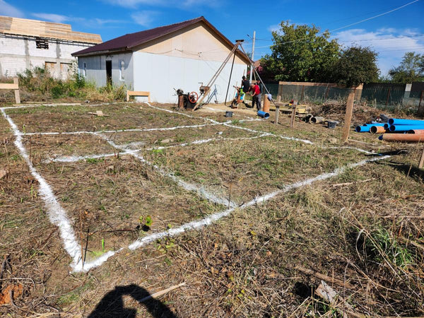 Trasare fundatie cofrare armare turnare grinzi casa parter Cernica