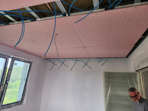 Executie montaj sistem de ventilatie integrat in tavanele casei