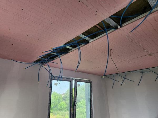 Executie montaj sistem de ventilatie integrat in tavanele casei