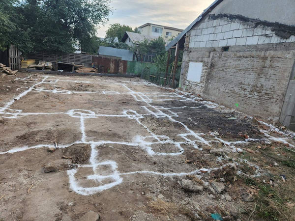 Trasare sapatura si turnare beton in santuri casa cu etaj Bucuresti